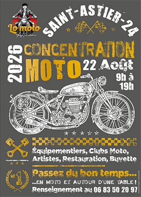 Concentration de motos Saint Astier