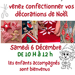 Confection de decorations de Noel Saint Martial d Artenset