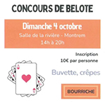 Concours de belote Montrem