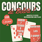Concours de belote Bertric Buree