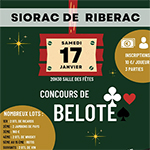 Concours de belote Siorac de Riberac