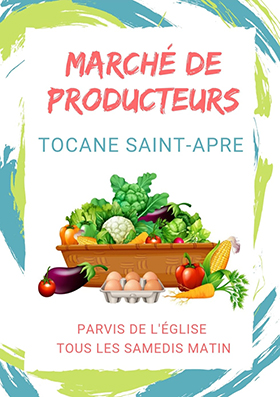 Marche de producteurs Tocane Saint Apre