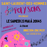 Concert Polysons Saint laurent des Hommes