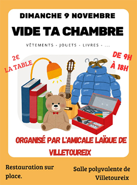 Vide ta chambre Villetoureix