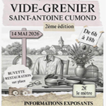 Vide grenier Saint Antoine Cumond