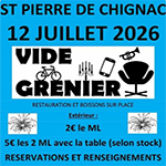 Vide grenier Saint Pierre de Chignac
